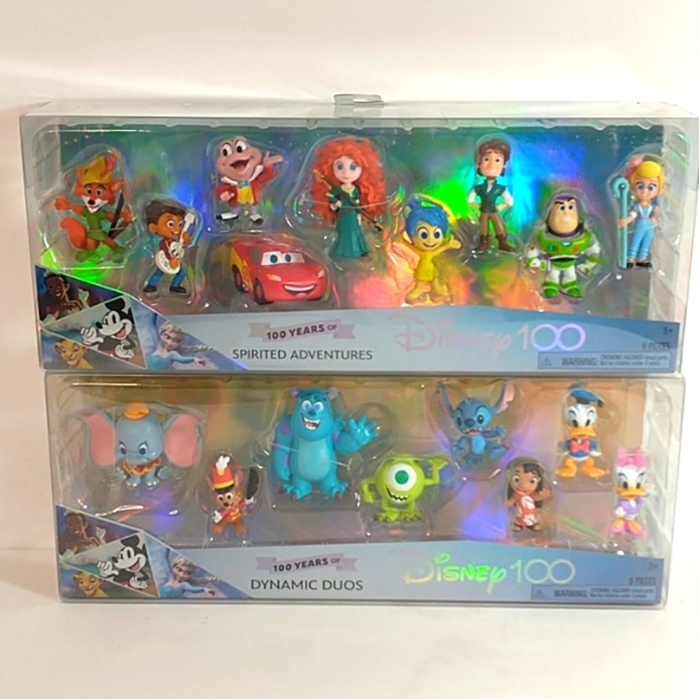 Disney 100 Limited Edition Figures. Two packs Dynamic Duos & Spirited Adventure…